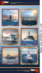 NAVY AUSTRALIA 24 INCH REMEMBRANCE BLOCK PANEL – N150 1088B